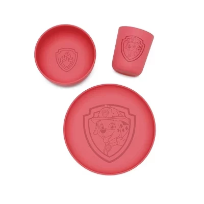 Детский набор посуды Lalo PAW Patrol Marshall, 3 шт., силикон
