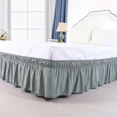 Юбка для кровати Piccocasa 15″ полиэстер, темно‑серый