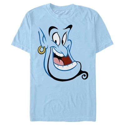 Мужская футболка Here's Genie светло-голубого цвета