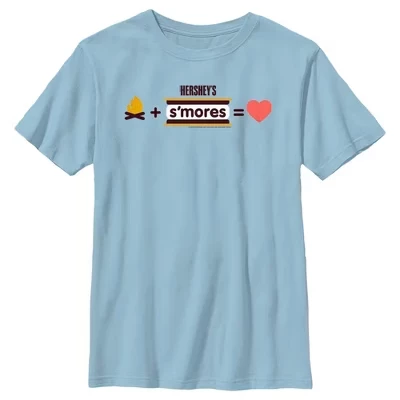 Мужская футболка S'mores Equation светло-голубого цвета