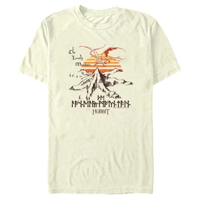 Мужская футболка The Hobbit «Одинокая гора», бежевая