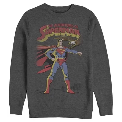 Мужской свитшот DC Comics Superman, угольно-серый