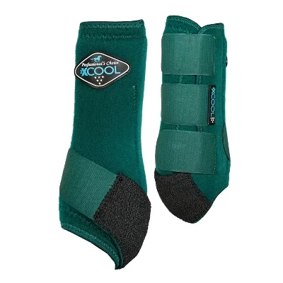 Профессиональные ботинки 2XCOOL Horse Front Boots - Тройное охлаждение и поддержка из кевлара - Несколько размеров emerald