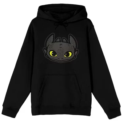 Векторная графика беззубой головы на черной толстовке для взрослых black