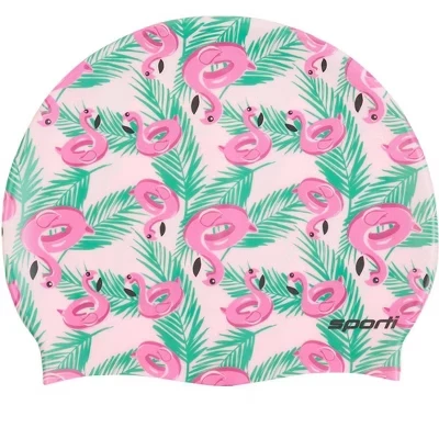 Силиконовая шапочка для плавания Flamingo Floaties