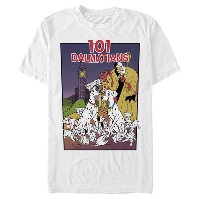 Мужская футболка 101 Dalmatians «Постер VHS», белая