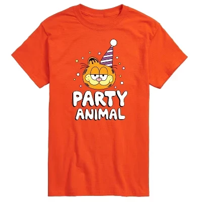 Мужская футболка с коротким рукавом и рисунком Party Animal оранжевого цвета