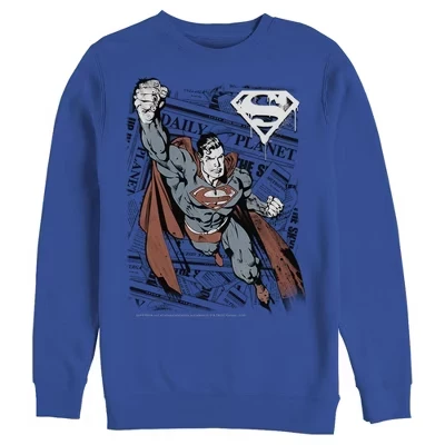 Мужской свитшот DC Comics Superman Daily Planet, синий
