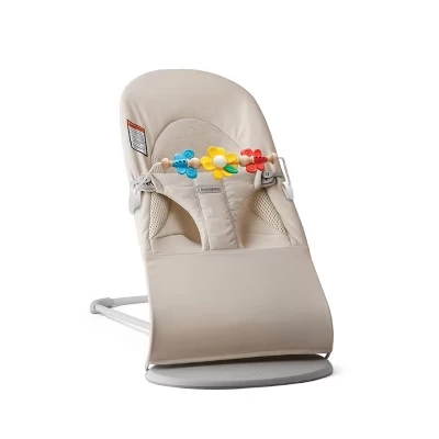 Детский шезлонг BabyBjorn Bouncer Tri-Fabric, бежевый