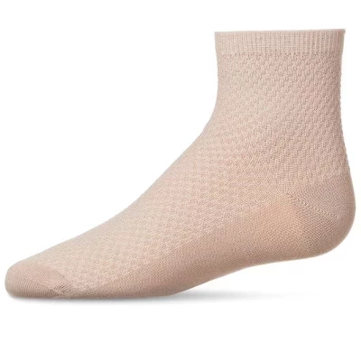 Носки-браслеты Memoi Girls' Pique Stitch на ножках латте