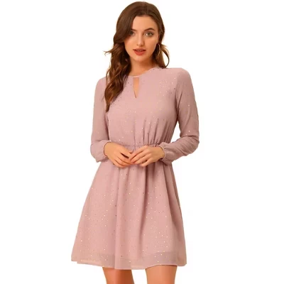 Женское платье INSPIRE CHIC со звездами, розовое