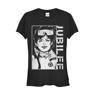 Футболка с юбилейным портретом Juniors Womens X-Men, черная