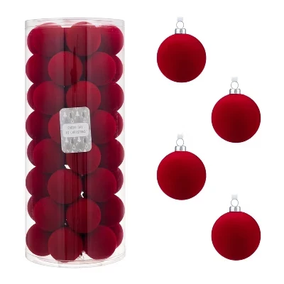 Елочные шары every day is christmas 50 шт. 57 мм, красные