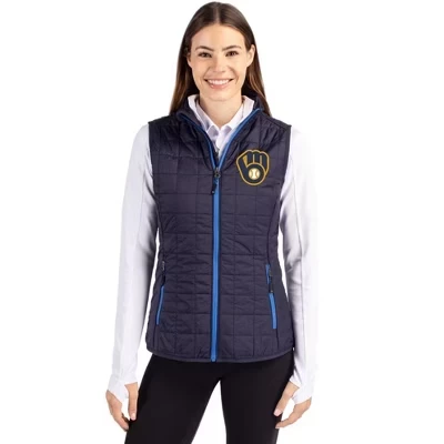 Женский утепленный жилет-фугу на молнии Milwaukee Brewers Rainier PrimaLoft® с эко-изоляцией