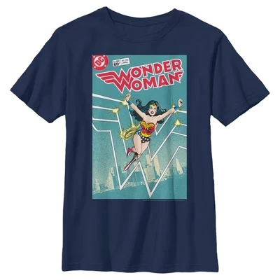 Мальчиковая футболка DC Comics Wonder Woman, темно-синяя