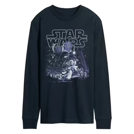 Мужской лонгслив STAR WARS «Арт-постер», темно-синий