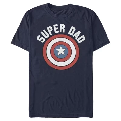 Мужская футболка Super Dad Shield