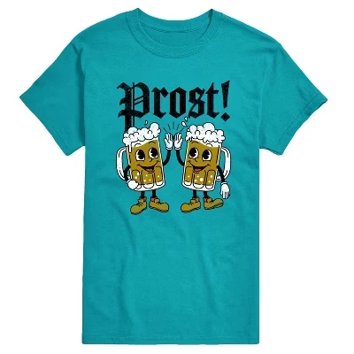 Мужская футболка с коротким рукавом Oktoberfest Prost Beers с графическим рисунком