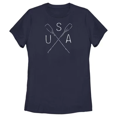 Женская футболка Lost Gods USA Rowing, синяя