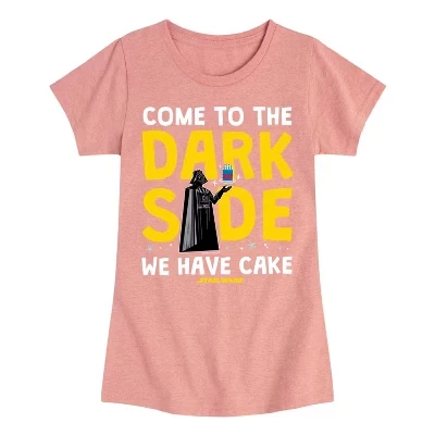 Приталенная футболка с коротким рукавом и рисунком Come To The Dark Side