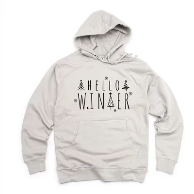 Женское худи Simply Sage Market Hello Winter, дымчатое