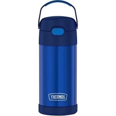 Детская вакуумная бутылка Thermos Funtainer из нержавеющей стали, синяя
