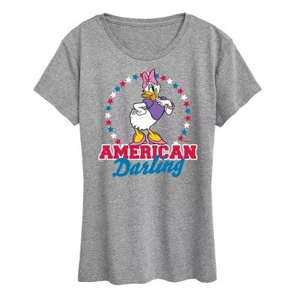 Женская футболка Disney American Darling Daisy, серая