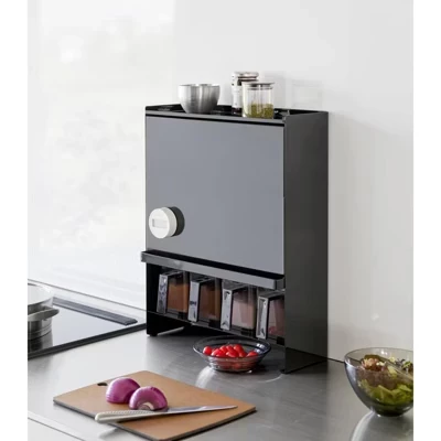 Полка для специй YAMAZAKI home, чёрная