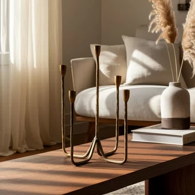 Канделябр Sagebrook Home на 5 свечей, бронзовый