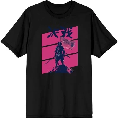 Футболка с круглым вырезом и коротким рукавом Kessen Samurai для взрослых, черная