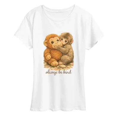 Женская футболка с коротким рукавом и графическим рисунком Punch the Monkey, белая