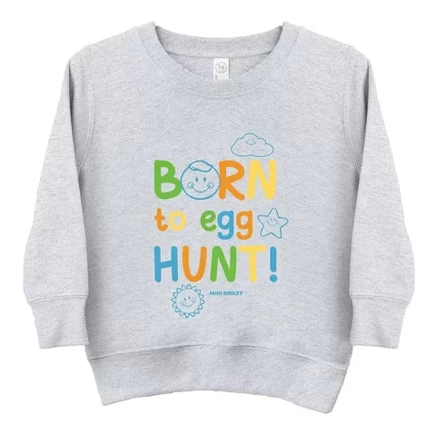 Детский свитшот The Juniper Shop Mini Smiley, серый меланж
