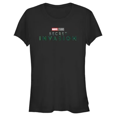 Женская футболка Marvel Secret Invasion с логотипом, черная