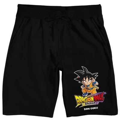 Пижамные шорты для сна с логотипом Dragon Ball Daima Son Goku для взрослых черные черный