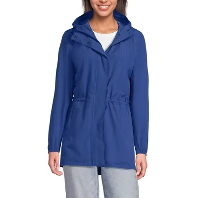 Женский дождевик Lands End Squall, непромокаемый, сапфировый