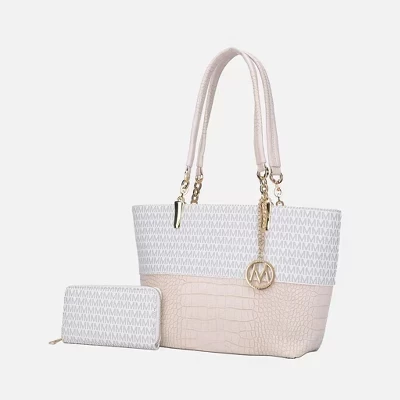 Женская вместительная внутренняя сумка Sasha Tote из веганской кожи от Mia K white