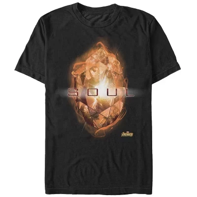 Мужская футболка Avengers: Infinity War Soul Stone черного цвета