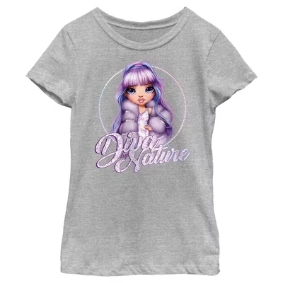 Женская фиолетовая футболка Diva by Nature athletic heather