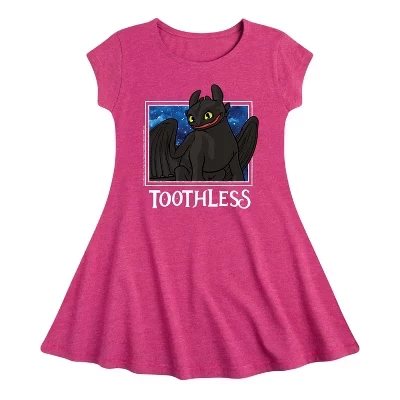 Графичное платье с коротким рукавом Toothless Stars Fit & Flair цвета Хизер фуксия