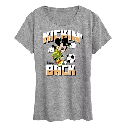 Женская футболка Disney Kickin Back, меланж серый