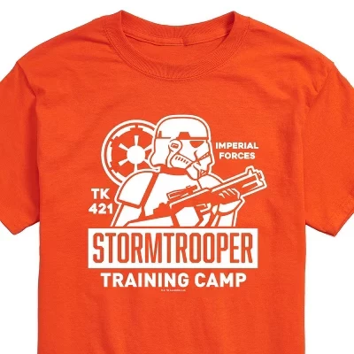 Men's -  - Storm Trooper Training Short Sleeve Graphic T-Shirt orange