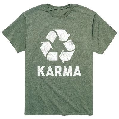 Мужская футболка с коротким рукавом Recycle Karma с графическим принтом - - Recycle Karma