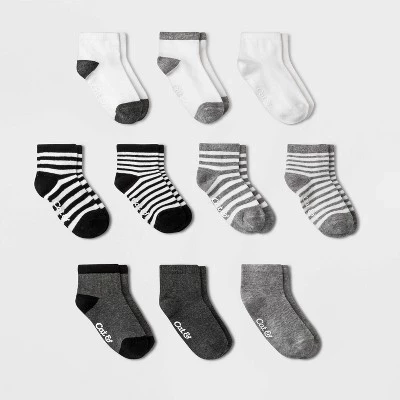 Гольфы для маленьких мальчиков 10pk - ™ черные/серые