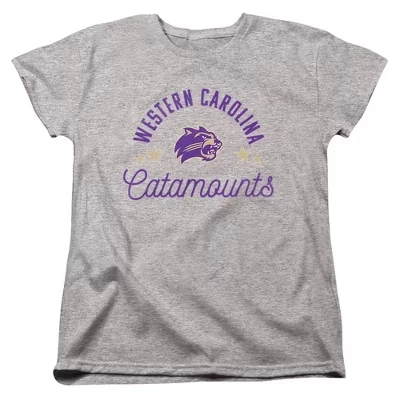 Женская футболка Athletic Heather от университета Западной Каролины Catamounts