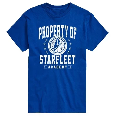 Мужская футболка Star Trek «Property of Starfleet», синяя