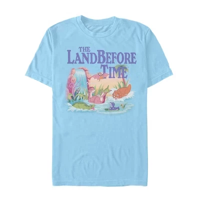 Мужская футболка The Land Before Time Dinosaur Summer Splash светло-голубого цвета