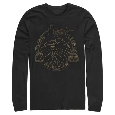 Мужской лонгслив Harry Potter Ravenclaw, черный
