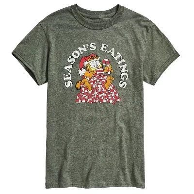 Мужская футболка Garfield «Seasons Eatings», зеленая