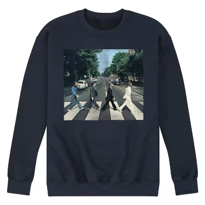 Мужская флисовая толстовка Abbey Road с графическим принтом, синяя