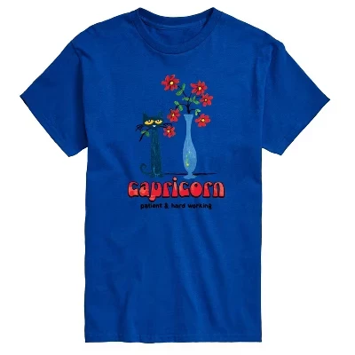 Мужская футболка Pete the Cat Capricorn, синяя